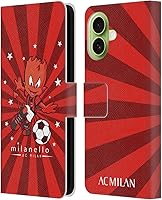 Vista 172 de Head Case Designs Funda de piel con licencia oficial de AC Milan Dream Big Children compatible con Apple iPhone 13 Mini