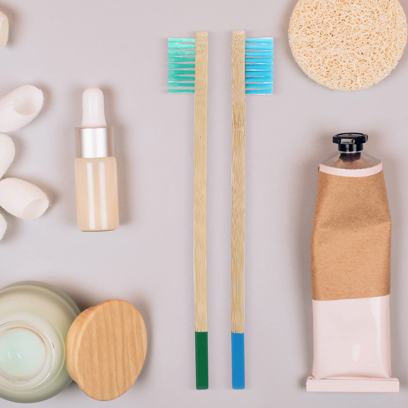 20 Stück Kinder Bambus Zahnbürsten Weiche Borsten Zahnbürsten Kleinkind Zahnbürste Manuelle Reise Zahnbürsten für Kinder Zuhause Schule Reisen Zähne Mundpflege 14 cm, einzeln verpackt