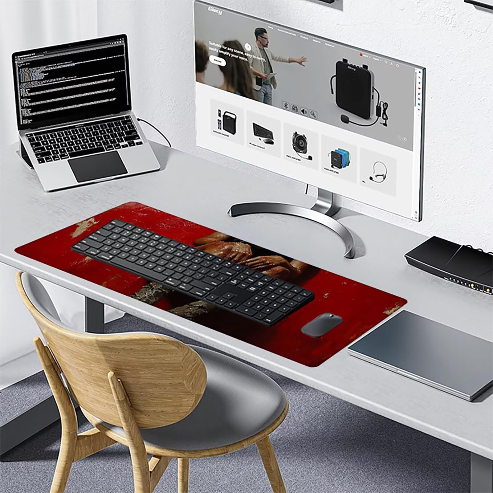 デスクマット（W900×D400mm）フェルト マウスパッド MPD-FLT1BK ブラック 1個 サンワサプライ - アスクル デスクマット 灯台, マウスパッド 1600x800x3mm, デスクマット 対応 エッジ周辺強化, 鼠标垫超大 滑り止めゴム底,