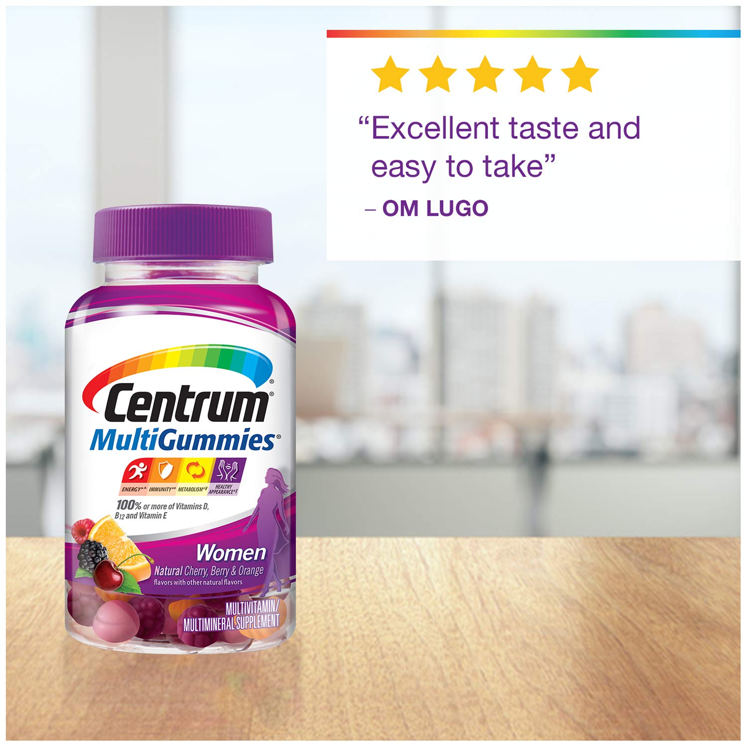 Centrum MultiGummies Gummy Multivitamin for Women 5 Plus, with Vitamin D3, B6 and B12