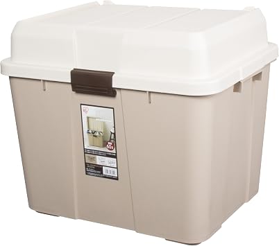 Iris Ohyama WY-540 Storage Container, Wide Storage Bin, Beige