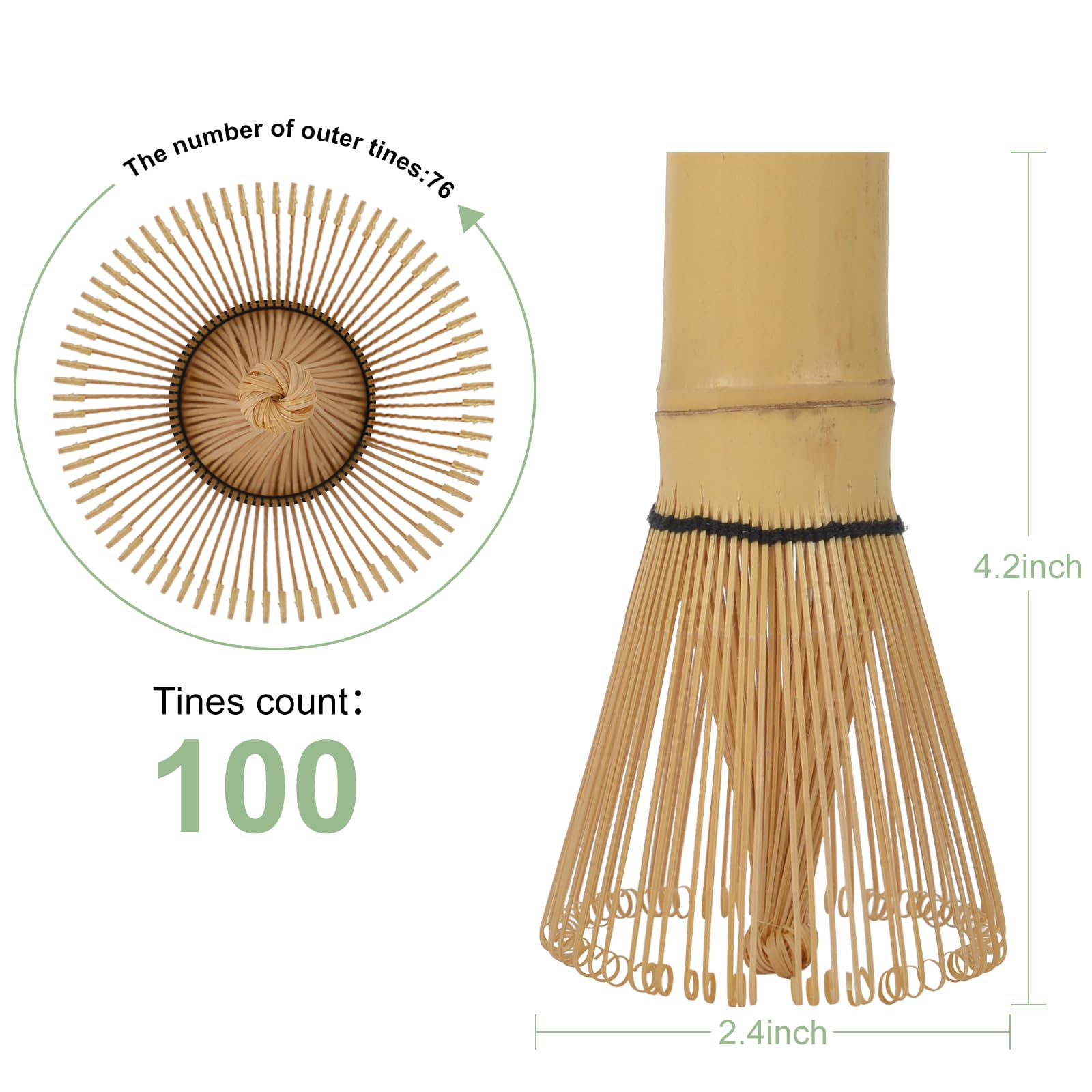 Numola Matcha Whisk for Traditional Starter Tool, Matcha Mixer with 100% Natural Handcrafted, Chasen for Authentic Tea Preparation