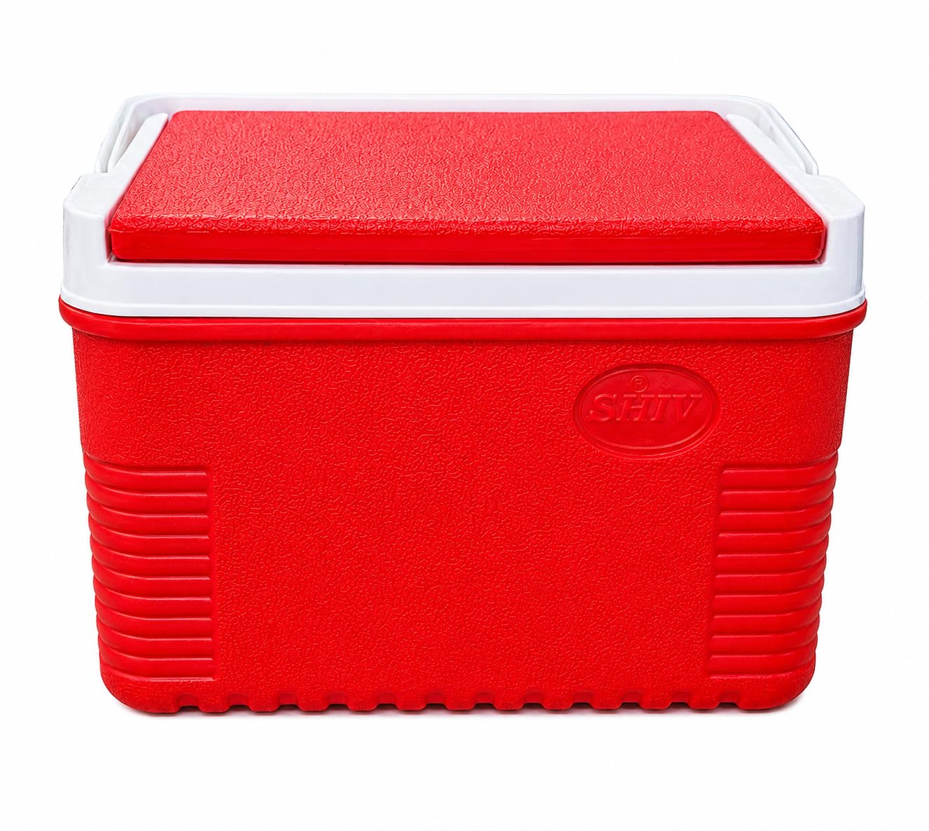 Ghansham Ice Box Manufacturers - 6 LTR Plastic Ice Box | Polyethylene Puff Insulation Ice Cooler | Ice Chest | Red & White-image-18