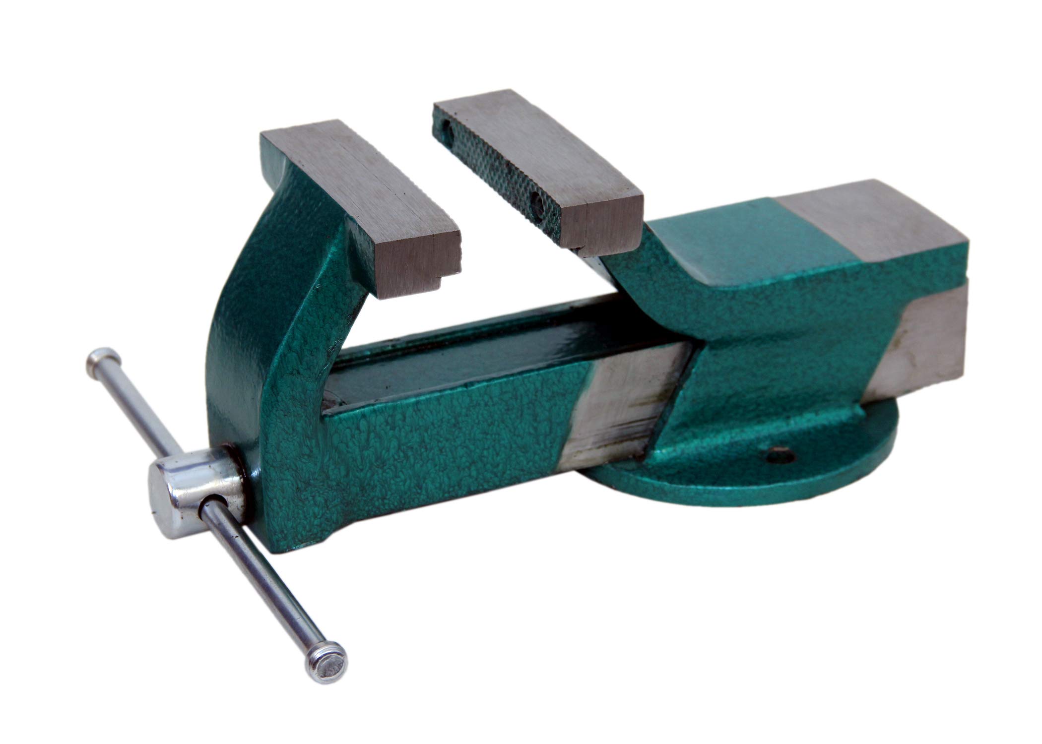 GIZMO Steel Vice, 6 Inch (150mm) Green Bench Vise With Fixed Base, Professional Germany Base, Replaceable Jaw, Heavy Structure