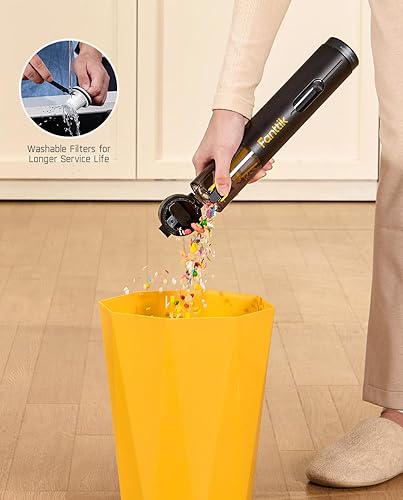 Miniatura 7 de Fanttik Slim V10 Mate - Aspiradora inalámbrica para automóvil, mini aspiradora portátil 4 en 1, potencia de succión de 17000 pa, pantalla