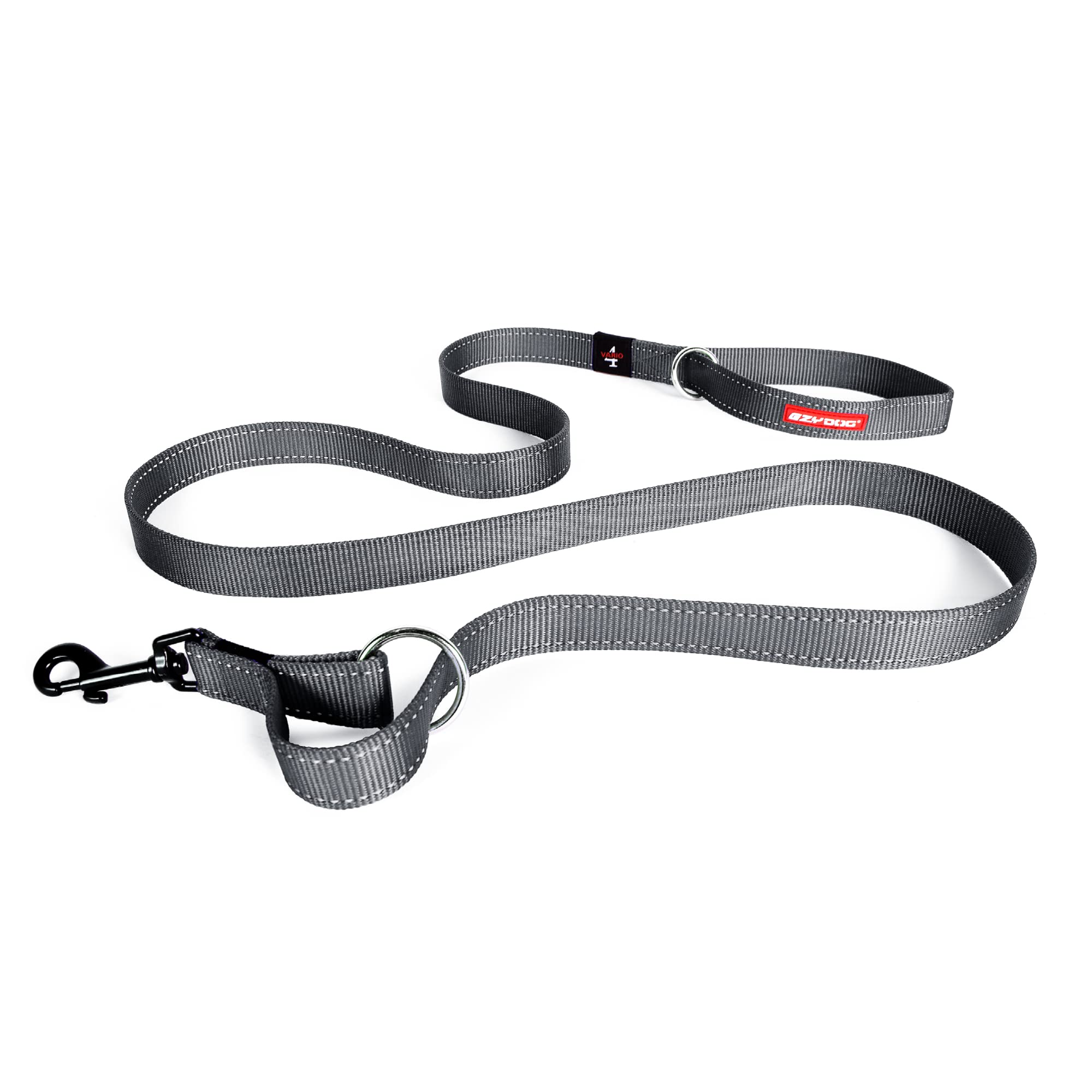 EZYDOG Vario 4 Multi-function Lead - Adjustable 3-6 Foot Dog Lead for Small, Medium & Large Dogs (Grey) โ image 1