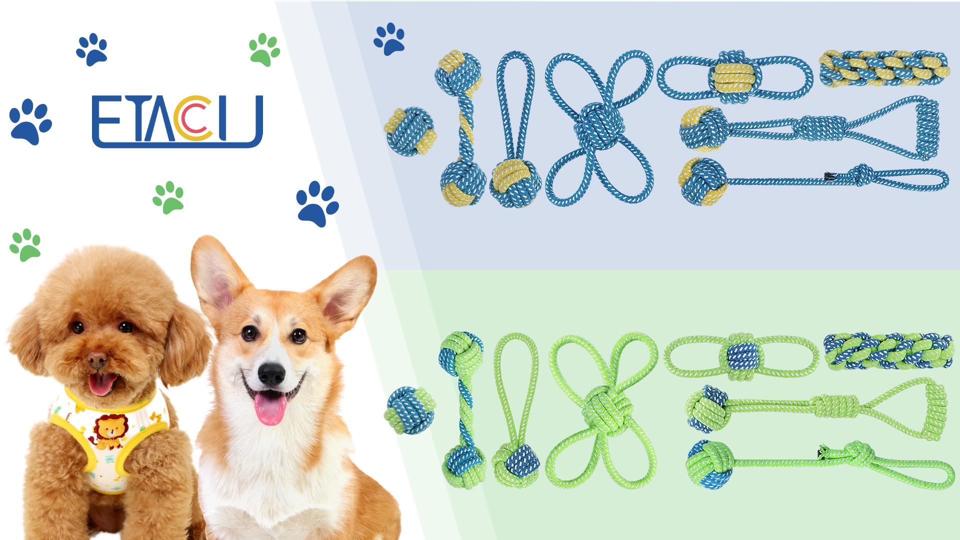 Dog Rope Toy Amazon Lage Dog Ope Toys Fo Aggessive Chewes, Dog Toys Set Fo Indestructible Dog Toy
