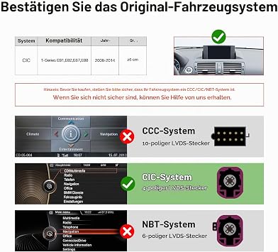 Linux Wireless CarPlay Android Car for BMW CIC System 1 Series E81 E82 E87