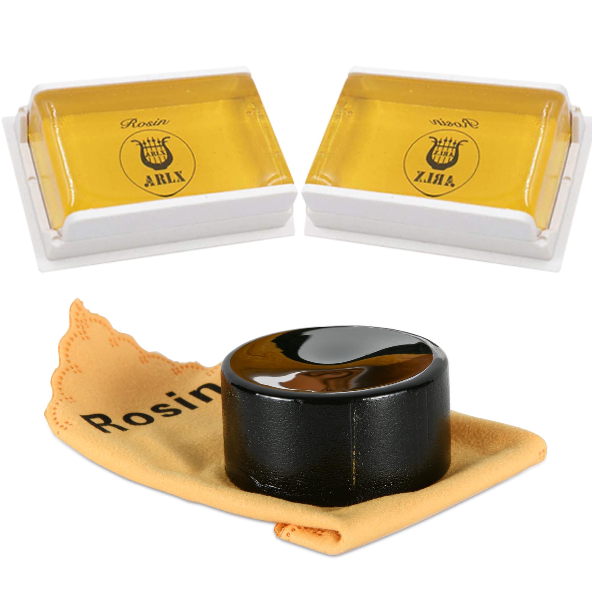 Sound harbor 2 Pack Rosin for Violin, Viola and Cello - Premium Super Sensitive Rosin - 6x Adhesion, 2.5x Durability