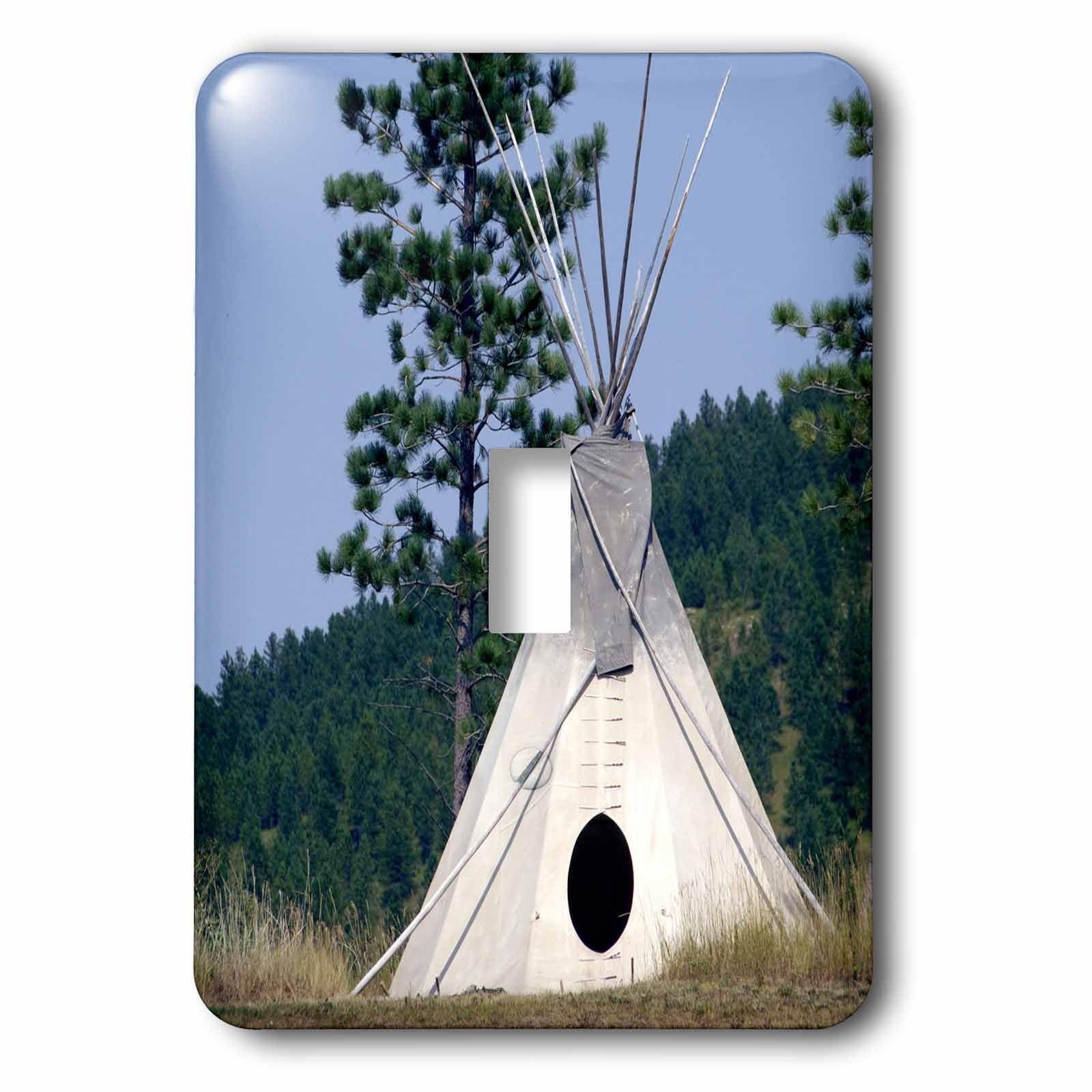 Interrupteur simple indien Lakota 3dRose décoratif pour plaque murale de chambre