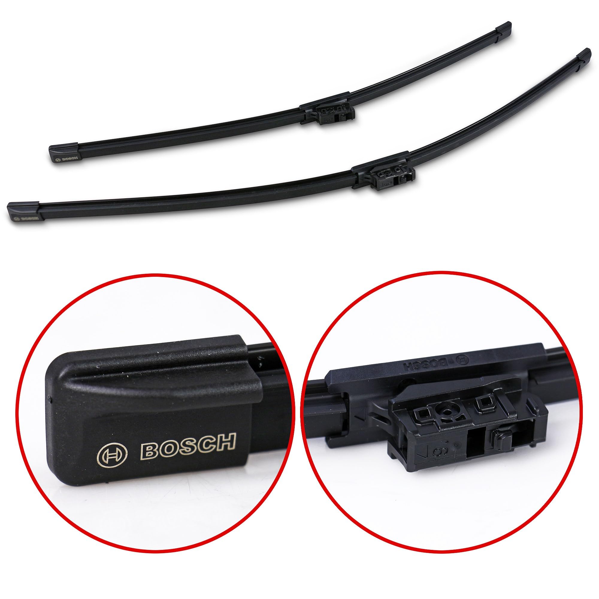 BOSCH Wischblatt A832S 3397014832 | Cuchillas de repuesto para equipo original del lado del conductor y del pasaj