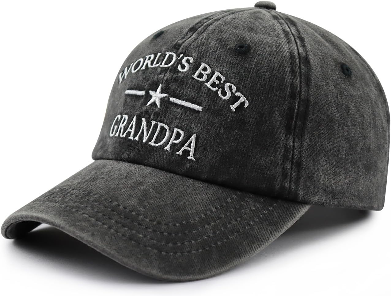 World's Best Dad Papa Pappy Grandpa Pops Papaw Hat for Men, Funny Adjustable Cotton Embroidered Father Baseball Cap - Image 2