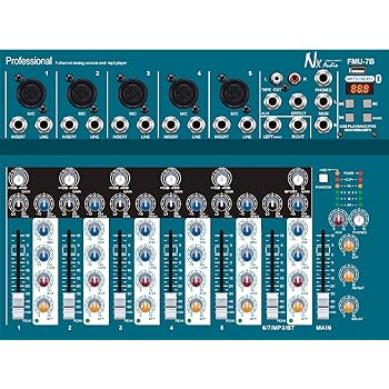 nx audio dj mixer 4 channel