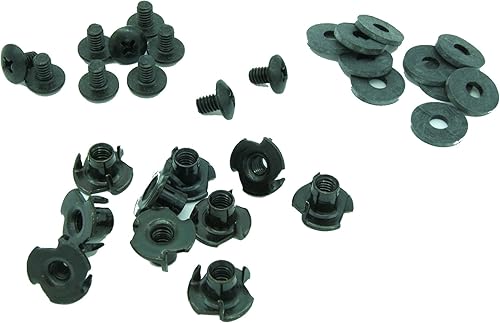 Miniatura 2 de Black 3 Prong T-Nuts Binding Post 14" x 832 for Kydex & Leather GunKnife Holster Making Supplies, 12" Tee Nut by Quick Clip Pro