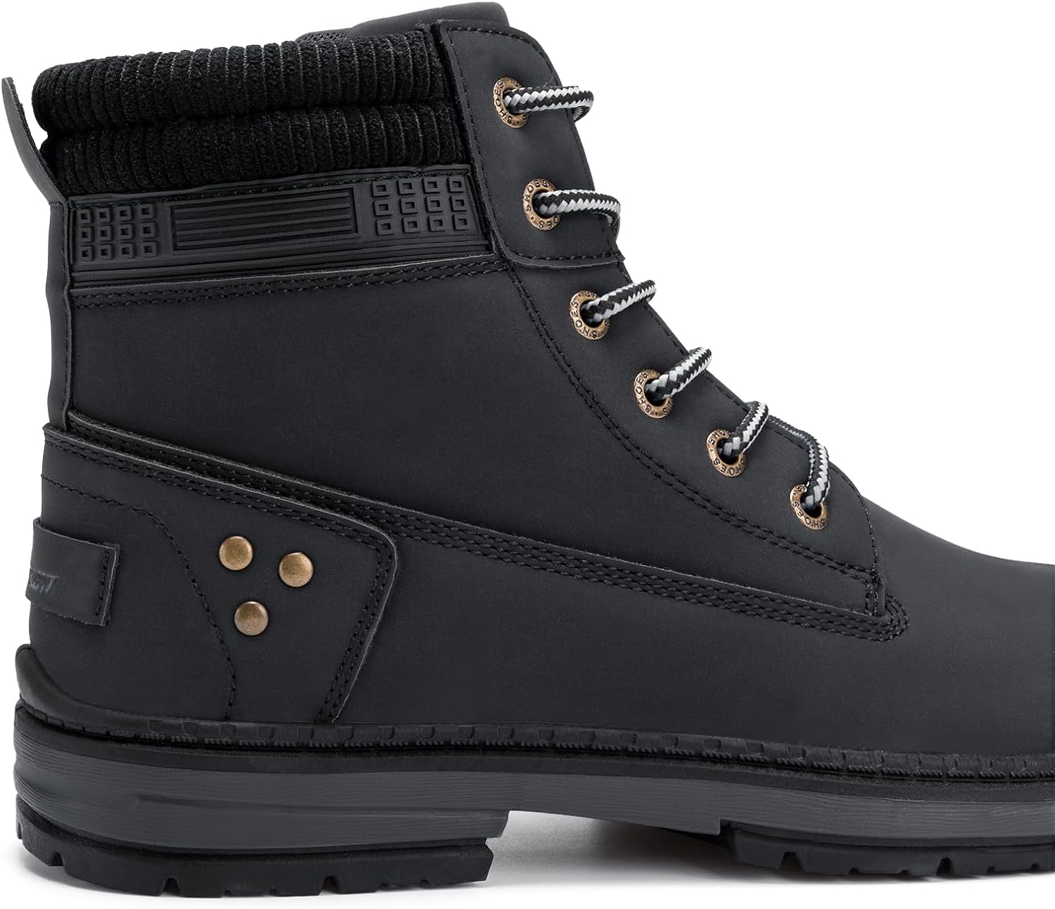 Athlefit Casual Men's Hiking Boots Fashion Lace up Combat Boots Low Heel Comfortable Ankle Booties - Image 4