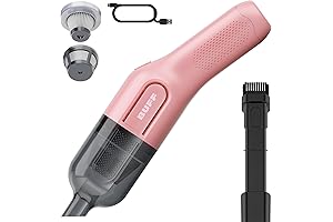BUFF - Cordless Handheld Vacuum: Compact, Portable, and Powerful Cleaning Solution in Pink