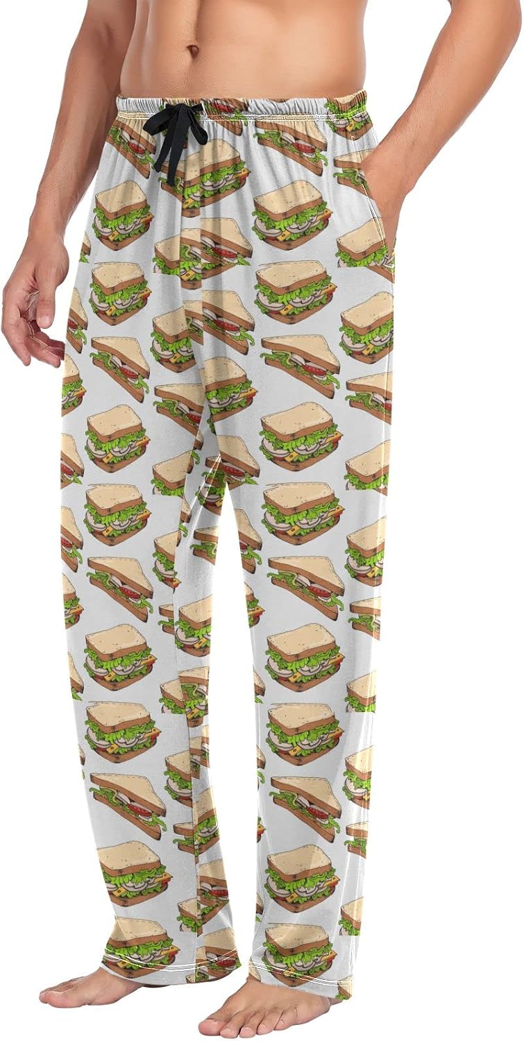 Ollabaky Pajama Pants Men Sleepwear Lounge Pants Pjs Bottoms with Pockets - Image 3