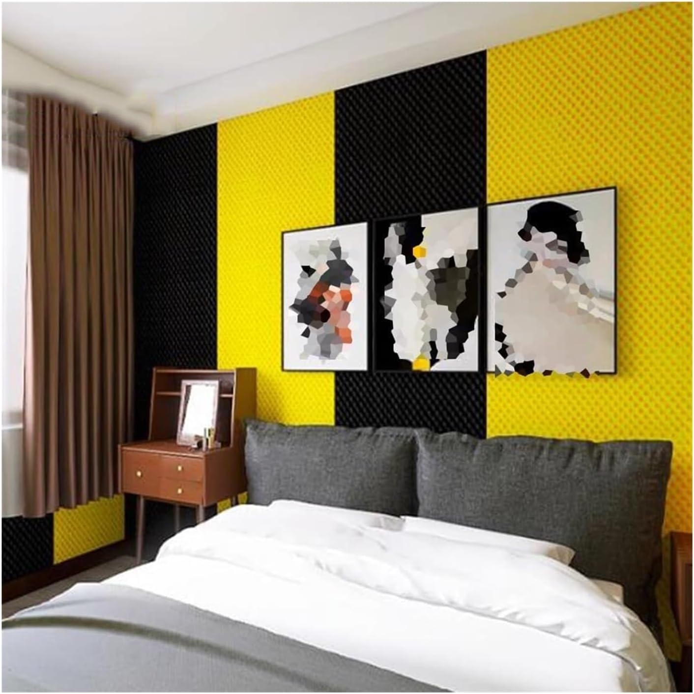 防音フォーム防音板 断熱防音フォーム、自己粘着ロング5メートル音響フォームパネル、パイプマシンの壁とドア用のカーサウンドウォールマッ