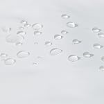 Amazon Basics Rideau de douche en tissu imperméable avec grommets et crochets, lavable en machine, 183cm x 183cm, blanc