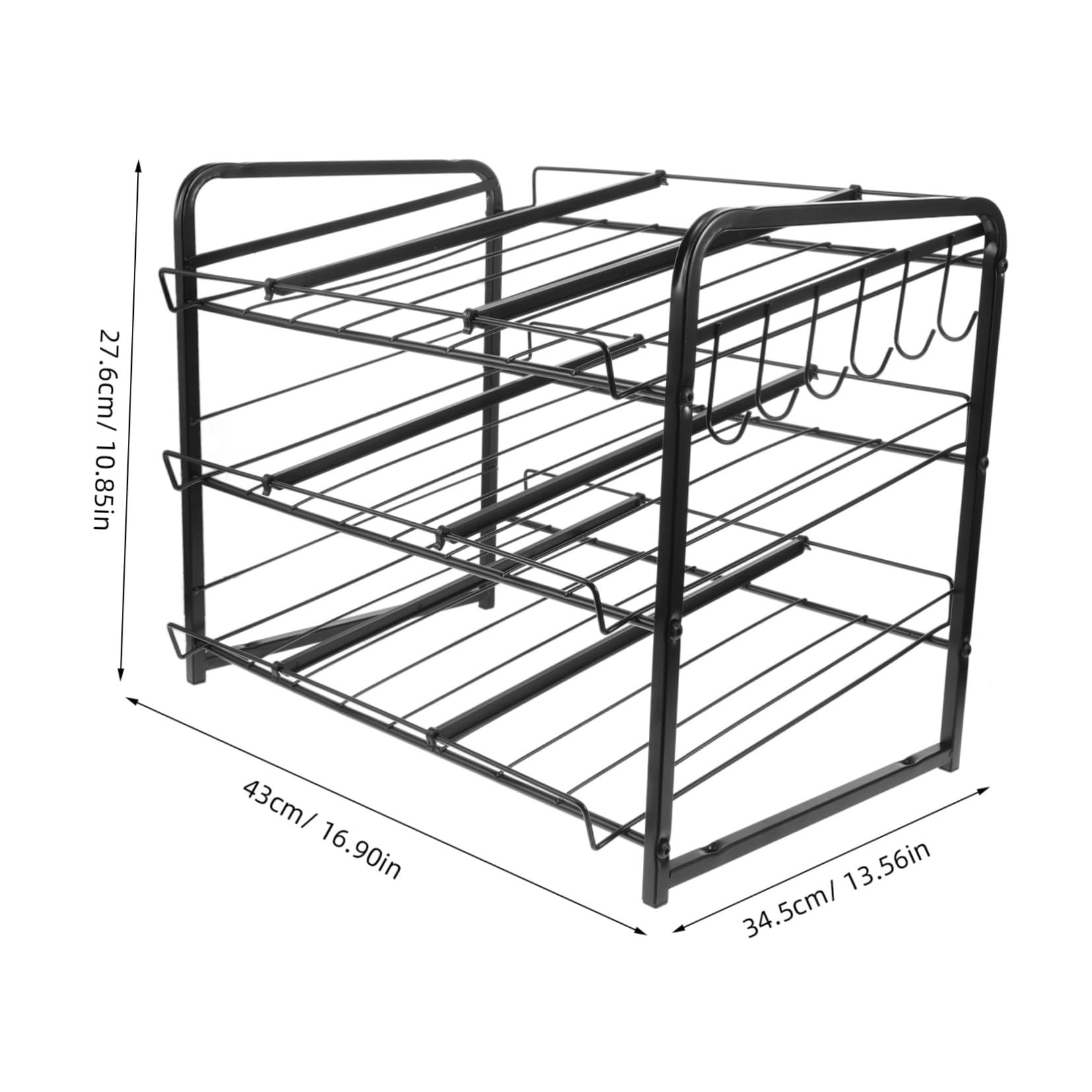 NAMOARLY Adjustable Shelving Can Storage Rack Efficient Pantry Kitchen Organizer Milk Jug Dispenser