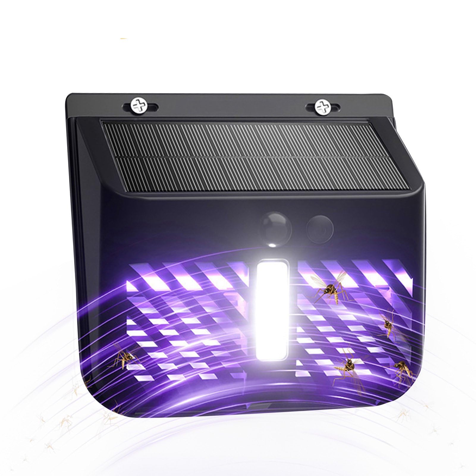 LITVERSE Solar Floodlight with Built-in Bug Zapper | UV 365–395nm Mosquito Killer Lamp | Waterproof Outdoor Solar Light with Motion Sensor | Auto On/Off | Garden, Balcony, Patio Protection-image-7
