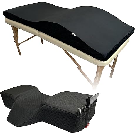 Curvy Massage Bed Topper with Plush Comfort and Ergonomic Design