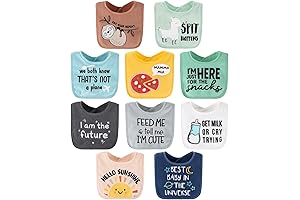 The Peanutshell Terry Baby Bib Set 10 Pack