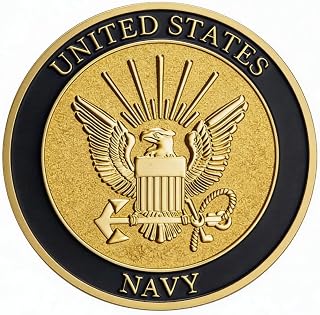 Navy Sailor's Creed Challenge Commemorative Coin, United States Gold Plated Collectible