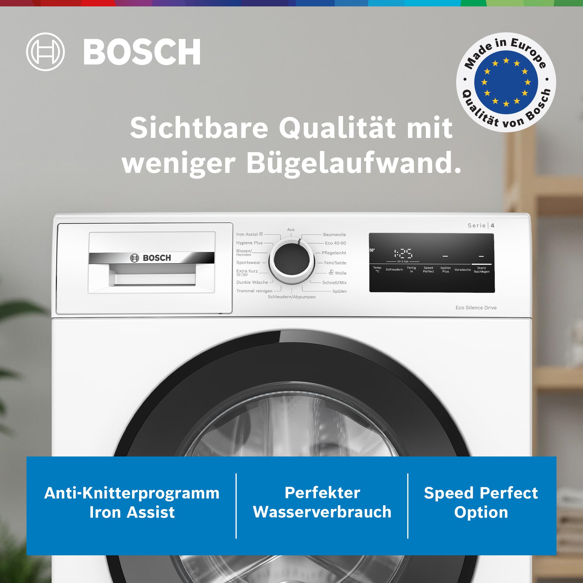 Bosch Serie 4 Waschmaschine 8 kg 1400 UpM WAN282K4