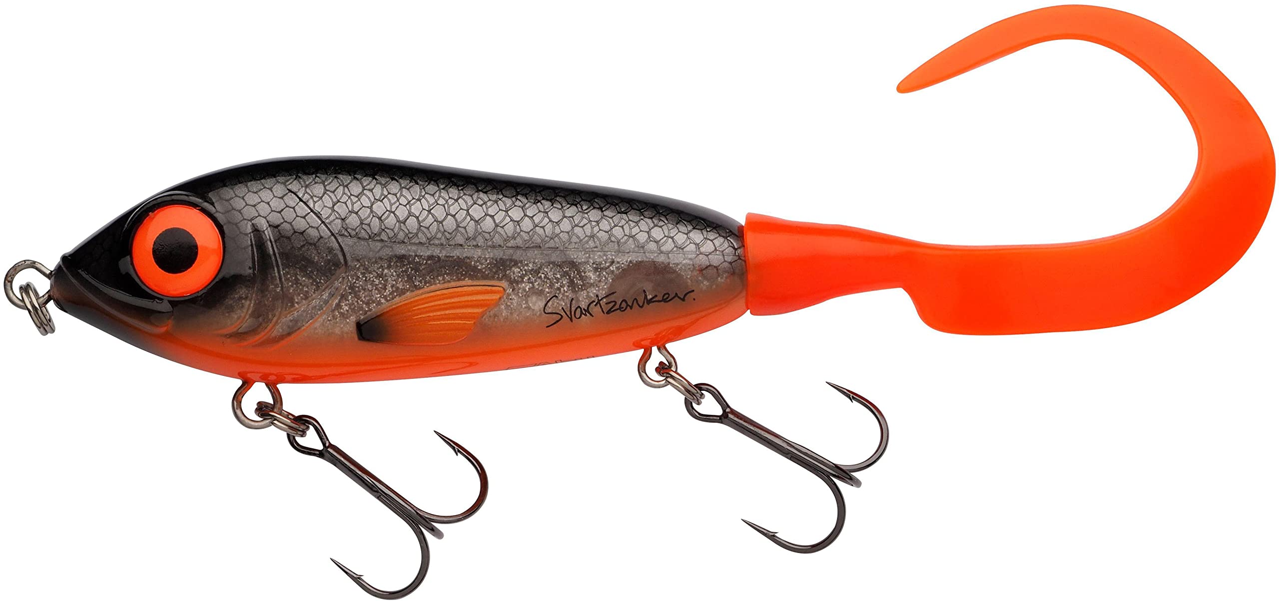Abu Garcia Svartzonker McMy Tail Jerkbait – Clear High-Impact ABS, Eco-Friendly Weighted, Realistic 3D Effect, Designed in Sweden for Freshwater & Saltwater Fishing, Fegis 20 cm