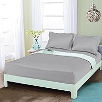 Vista 27 de Mocassi Sábana Bajera Ajustable Matrimonial - Sábanas Refrescantes de Bolsillo Profundo hasta 16 pulgadas - Hotel de Lujo 1800 Premier - Sábanas Más