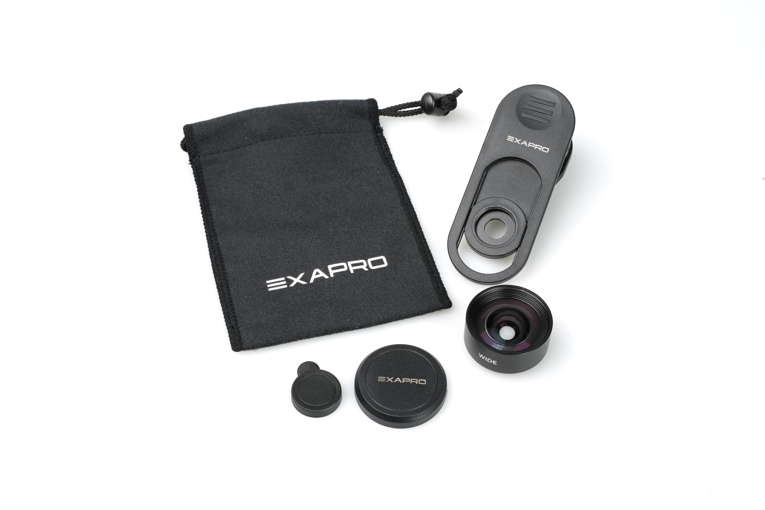 EXAPRO Clip-Objektiv Weitwinkel 0,66x, 120° Blickwinkel, für iPhone, Samsung Galaxy, Google Pixel, Android, EXP-CLW