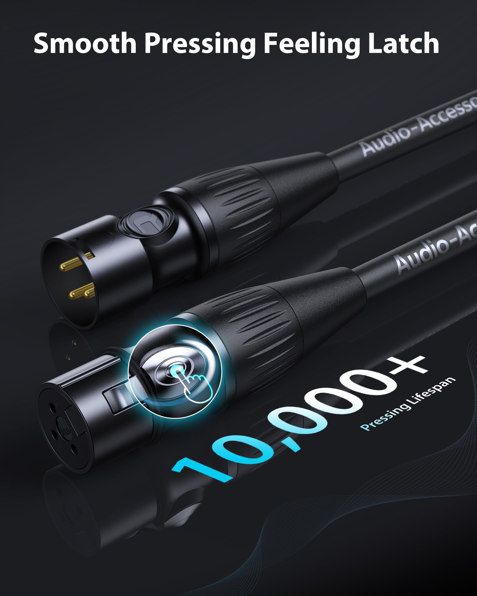 Amazon.co.jp: XLR ケーブル【9.6ft/2本セット】マイクケーブル【ノイ