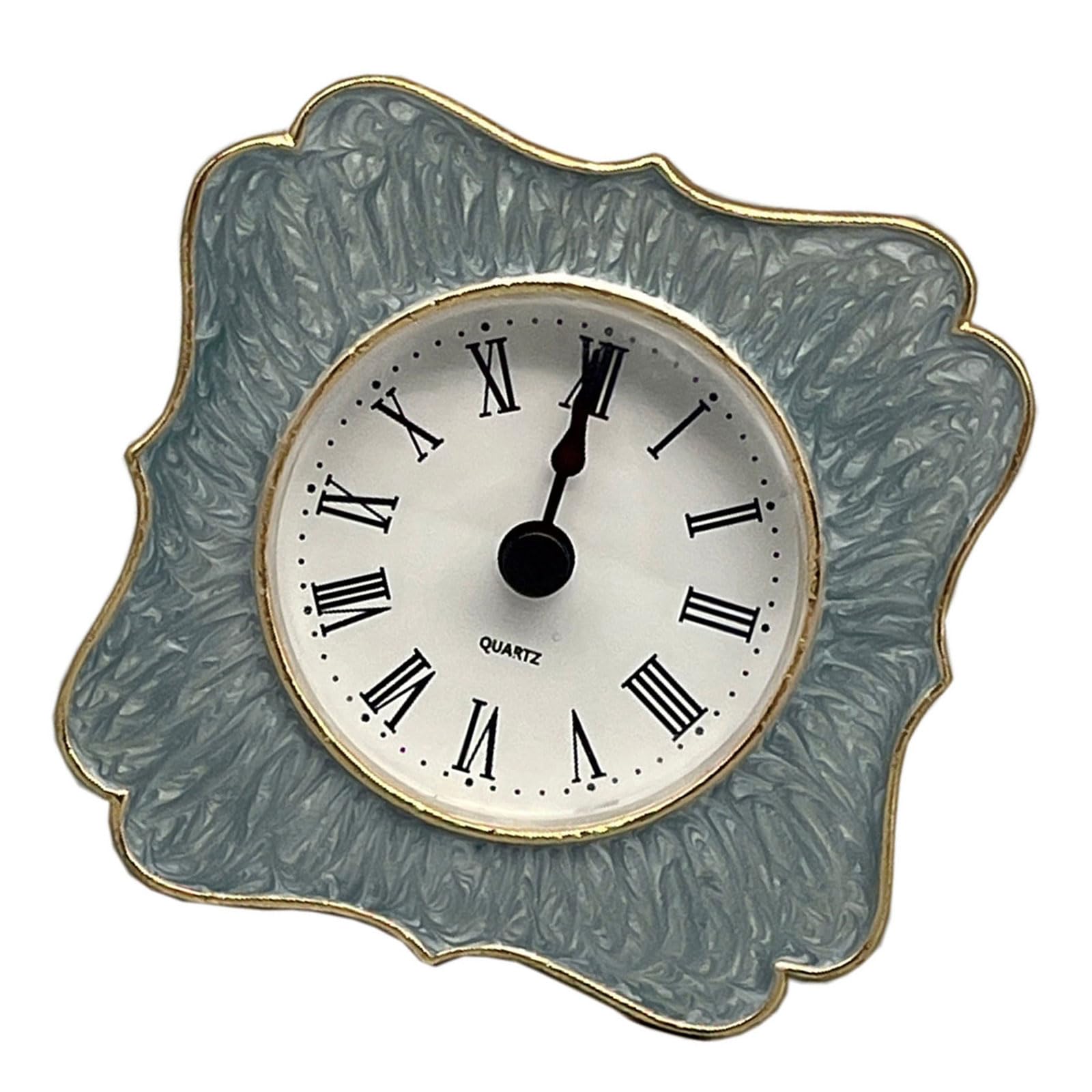 Buxuaaaa A Buxuaaa Antique Type Color Table Clock, Quiet Movement Desk Clock For Sophisticated Home Styling Decoration Clockwork