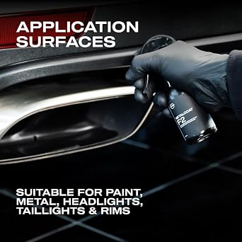 Nasiol MetalCoat F2 Hydrophobic Ceramic Coating Spray Kit for Car Paint, Rims & Exterior Plastics Easy Nano Ceramic Spray & Buff Application, High Gloss Finish 1.69 oz