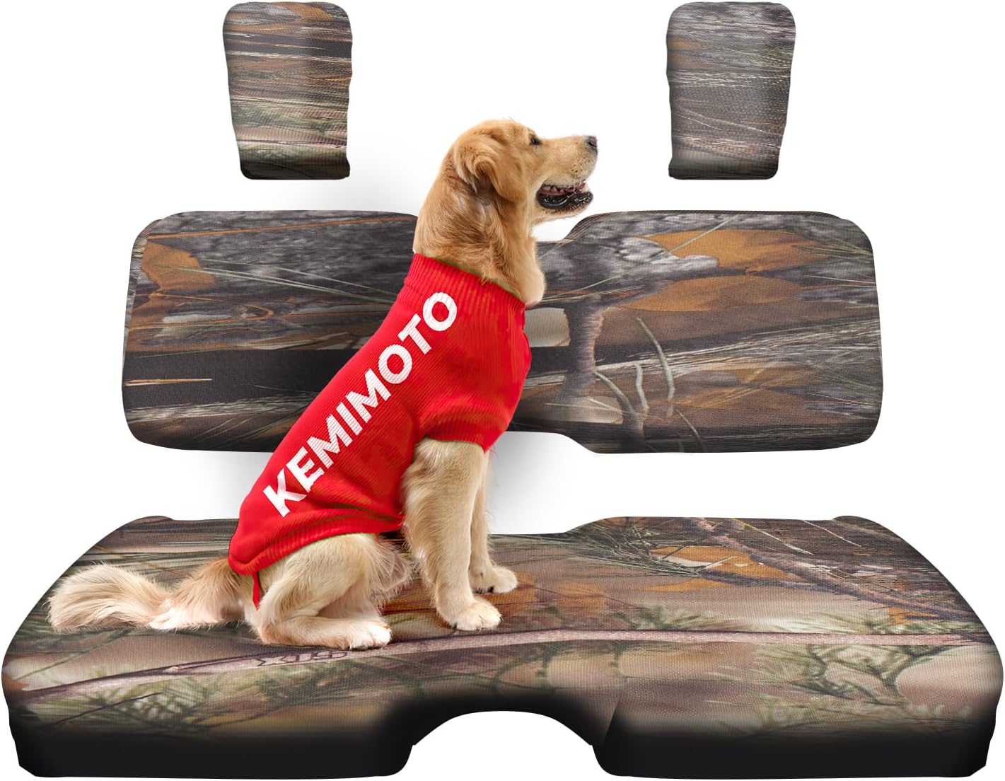 KEMIMOTO UTV Seat Covers Compatible with 2014-2025 Pioneer 700 700-4, All-Weather Protection, UV Scratch Resistant, Water-Resistant 1680D Oxford Fabric, Anti-Slip Secure Fit, Accessories (Camo Color)