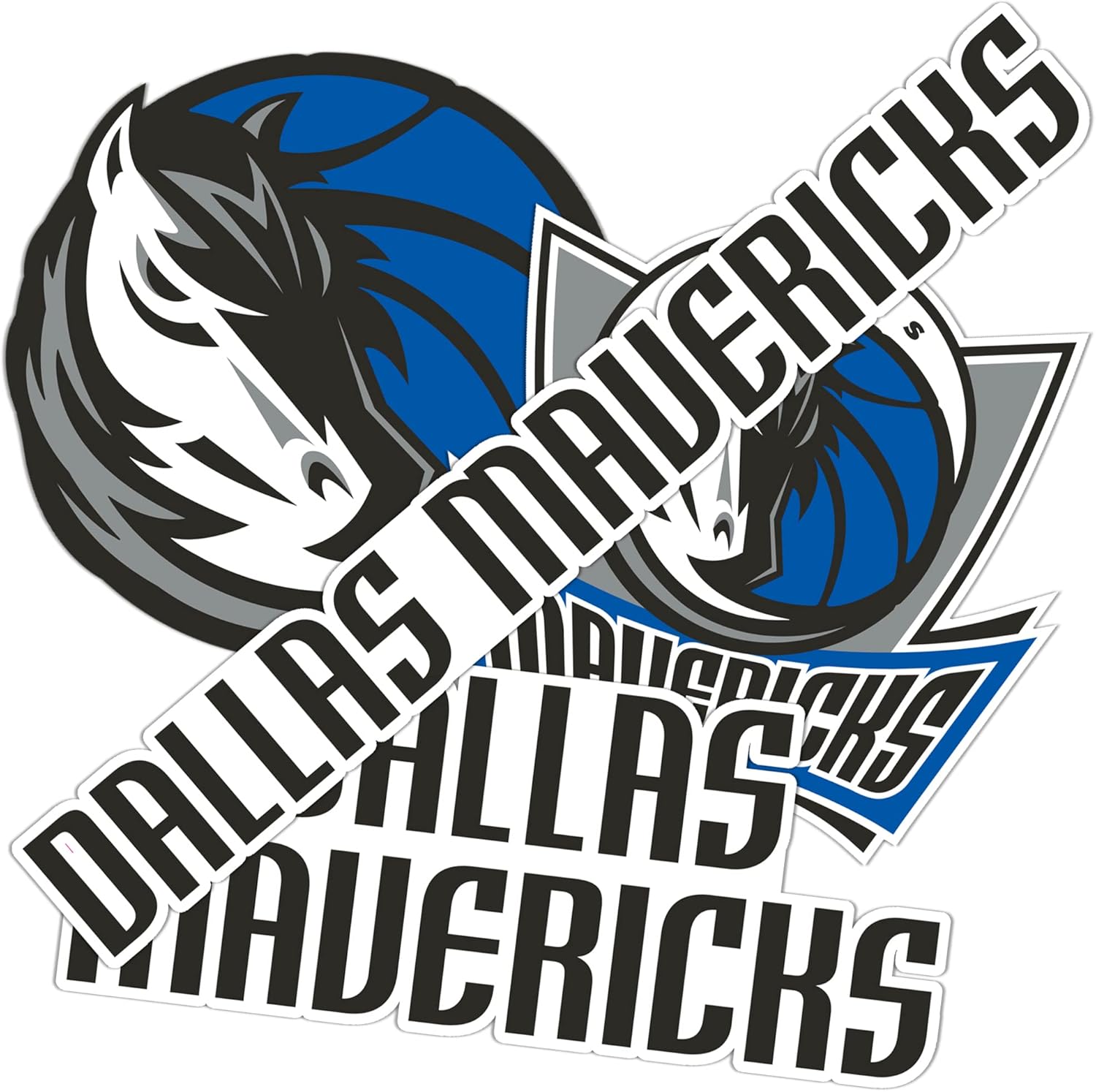 Desert Cactus Dallas Mavericks NBA Officially Licensed Sticker Vinyl Decal Laptop Water Bottle Car Scrapbook (Type 2)