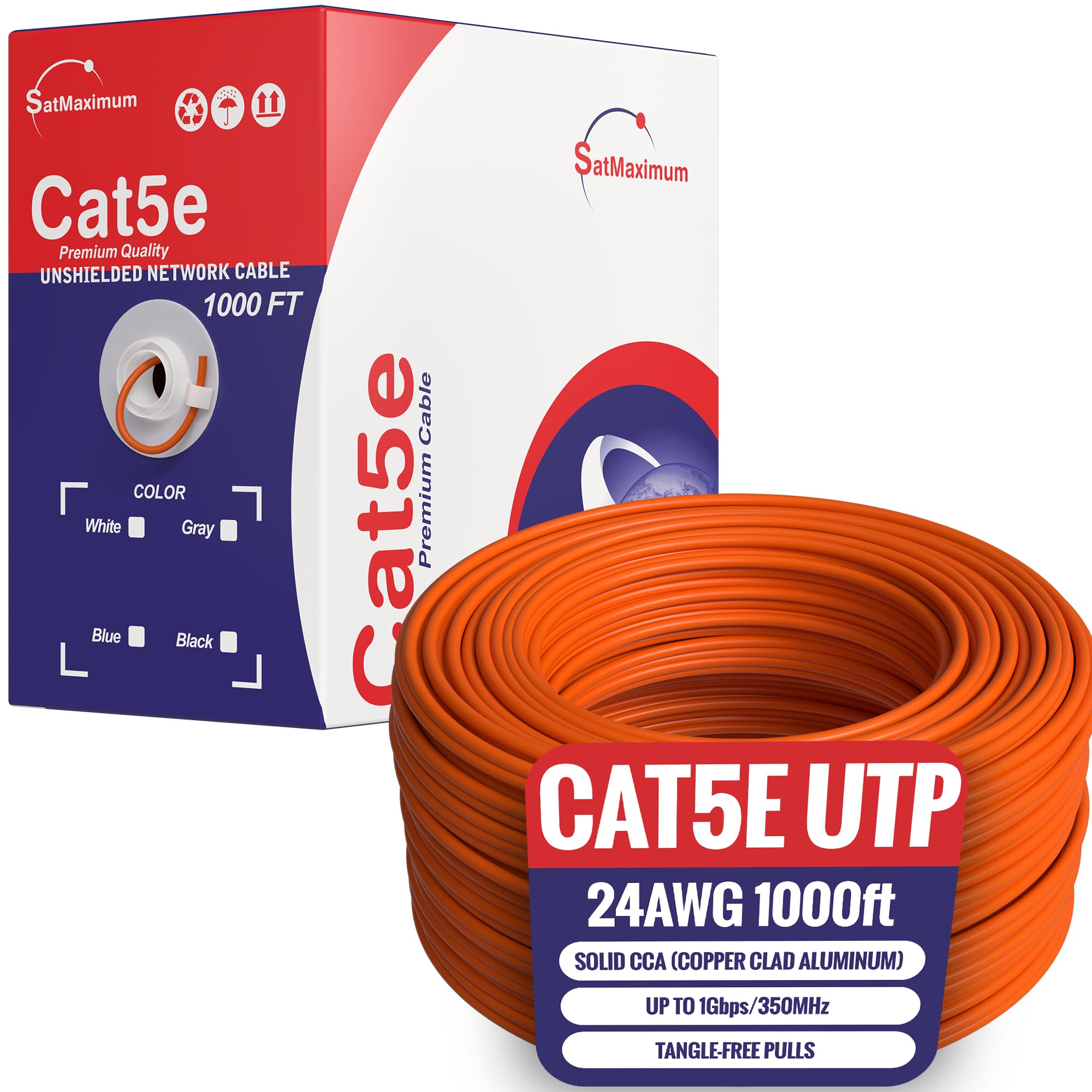 Amazon.com: Cables Direct Online 1000ft Cat5e Solid 24AWG Cable