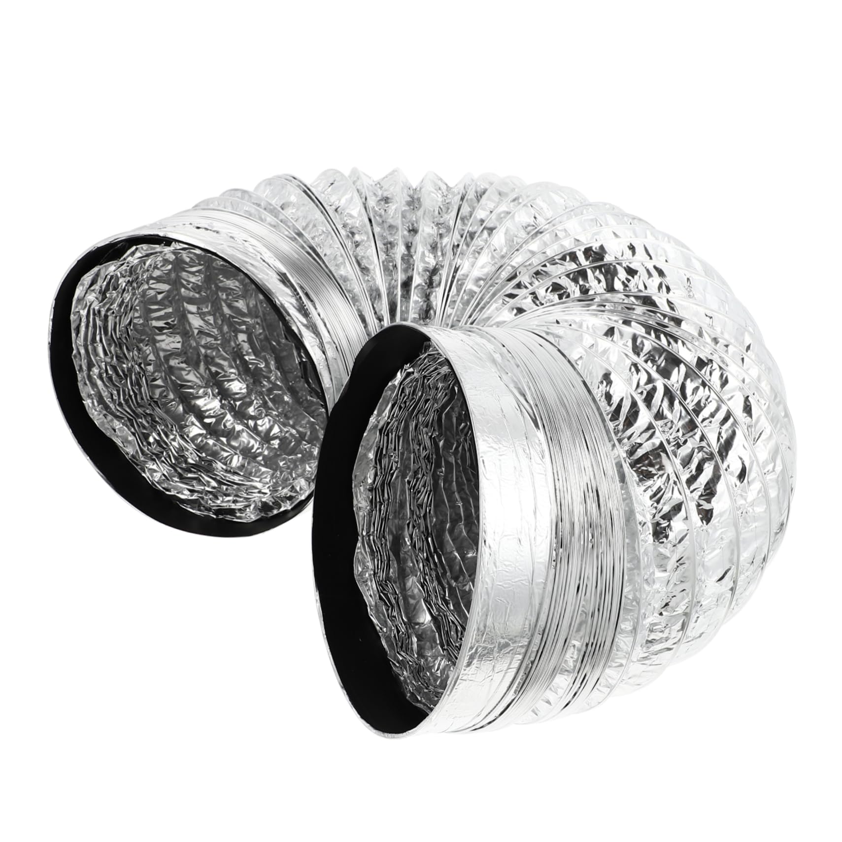 Tuyau de hotte isolant en aluminium flexible pour une évacuation d'air étanche