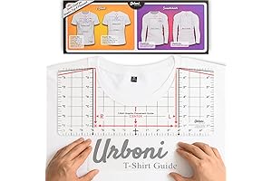 Standard Size T-shirt Ruler Guide: Alignment Godsend for Vinyl Alignment, Heat Press