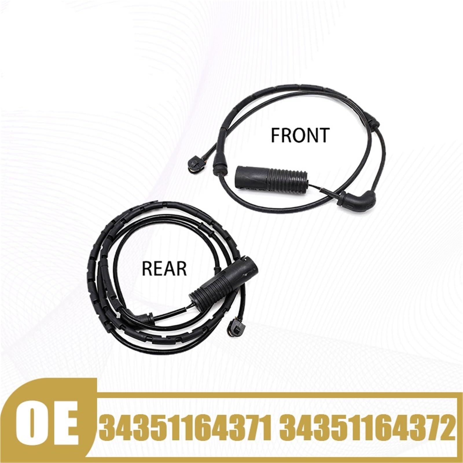Sensor indicador de desgaste de pastillas 1 par de sensores desgaste pastillas freno delanteras y traseras 34351164371 para BMW
