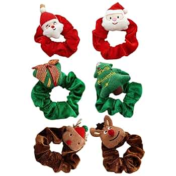 オーガンジーリボン ヘアゴム サンタティディのクリスマス オーガンジーリボンヘアゴム サンタティディのクリスマス