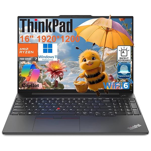 Lenovo ThinkPad E16 Gen 2 Business Laptop Computer, AMD 8-Core Ryzen 7 7735HS (Beat i7-1355U), 32GB DDR5 RAM, 1TB PCIe SSD, 16" FHD+, WiFi 6, Backlit KB, Fingerprint Reader, Windows 11 Pro, Vent-Hear