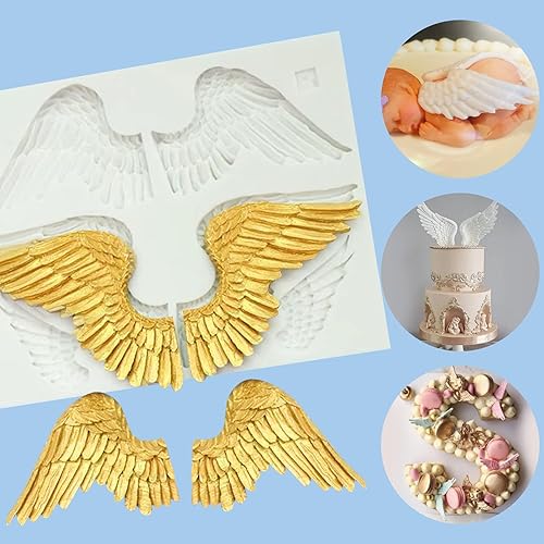 Miniatura 10 de IKOJING Moldes de fondant de marco barroco, paquete de 5, mini marcos de fotos para retratos, flores, moldes de silicona para decoración de