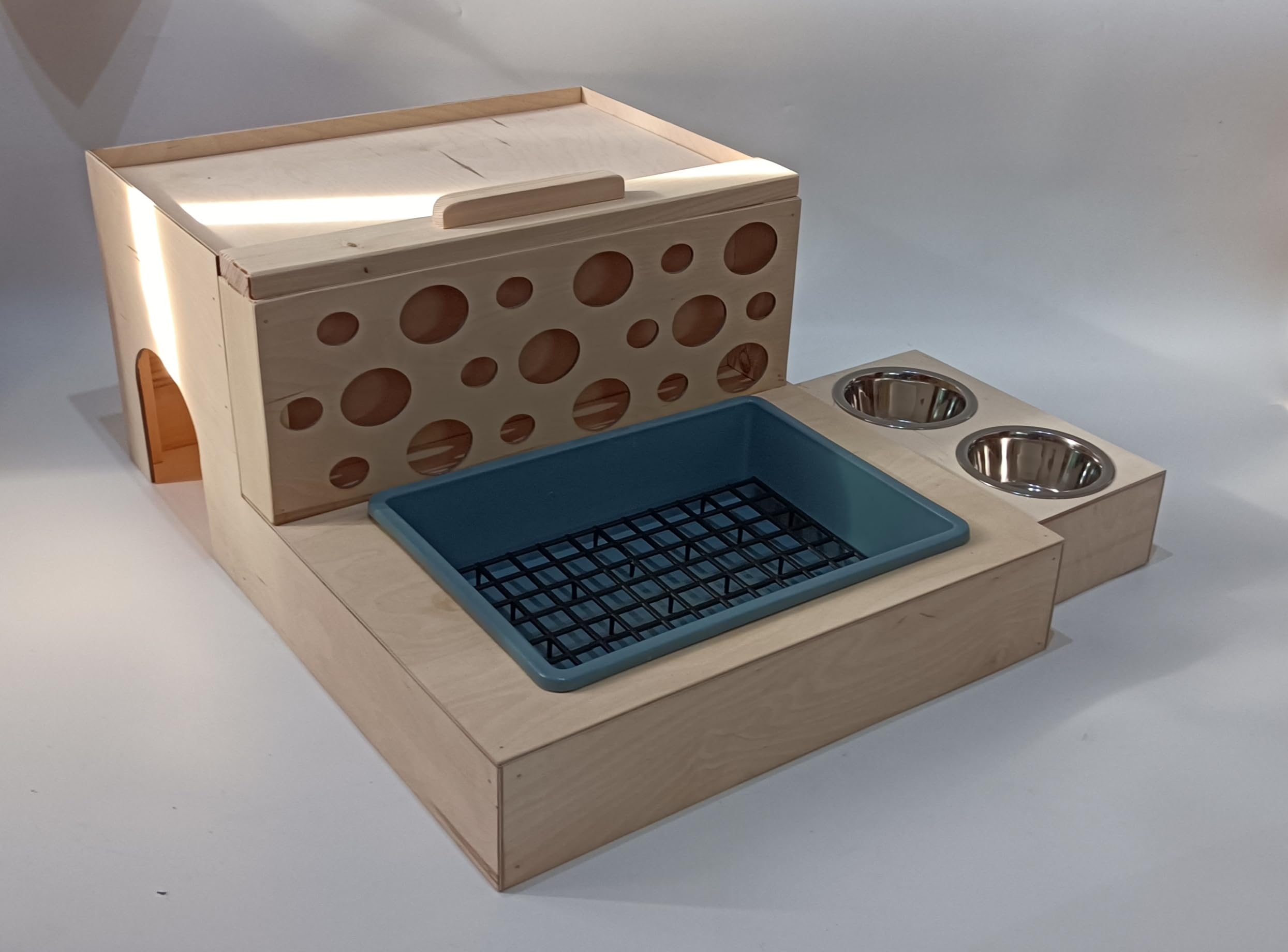 Station feeding Rabbit Cuveto Kicek pour aménager un enclos intérieur propre