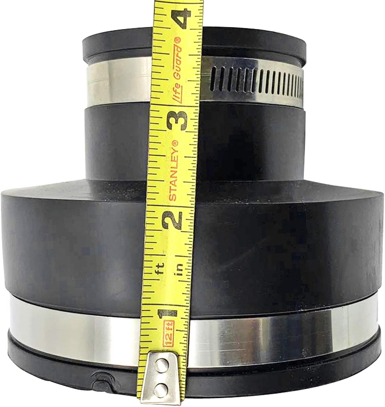 Buy Flexible PVC Rubber Coupling with Stainless Steel Clamps 4 x 2 Inch