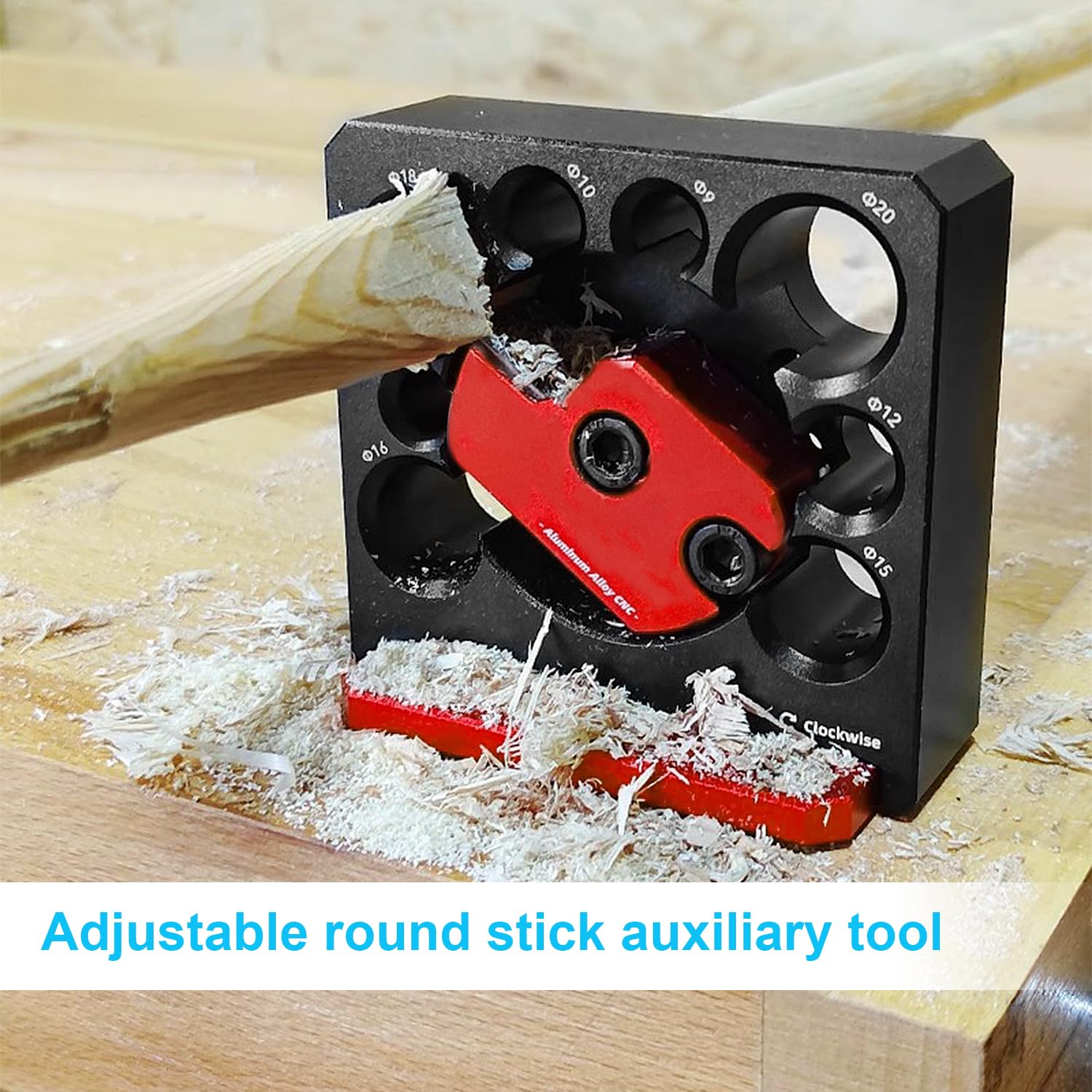 Kit Per Creare Tasselli In Legno Da 8mm A 20mm - Jig Regolabile Per Fresatrice, Durevole E Di Precisione - Foto 2