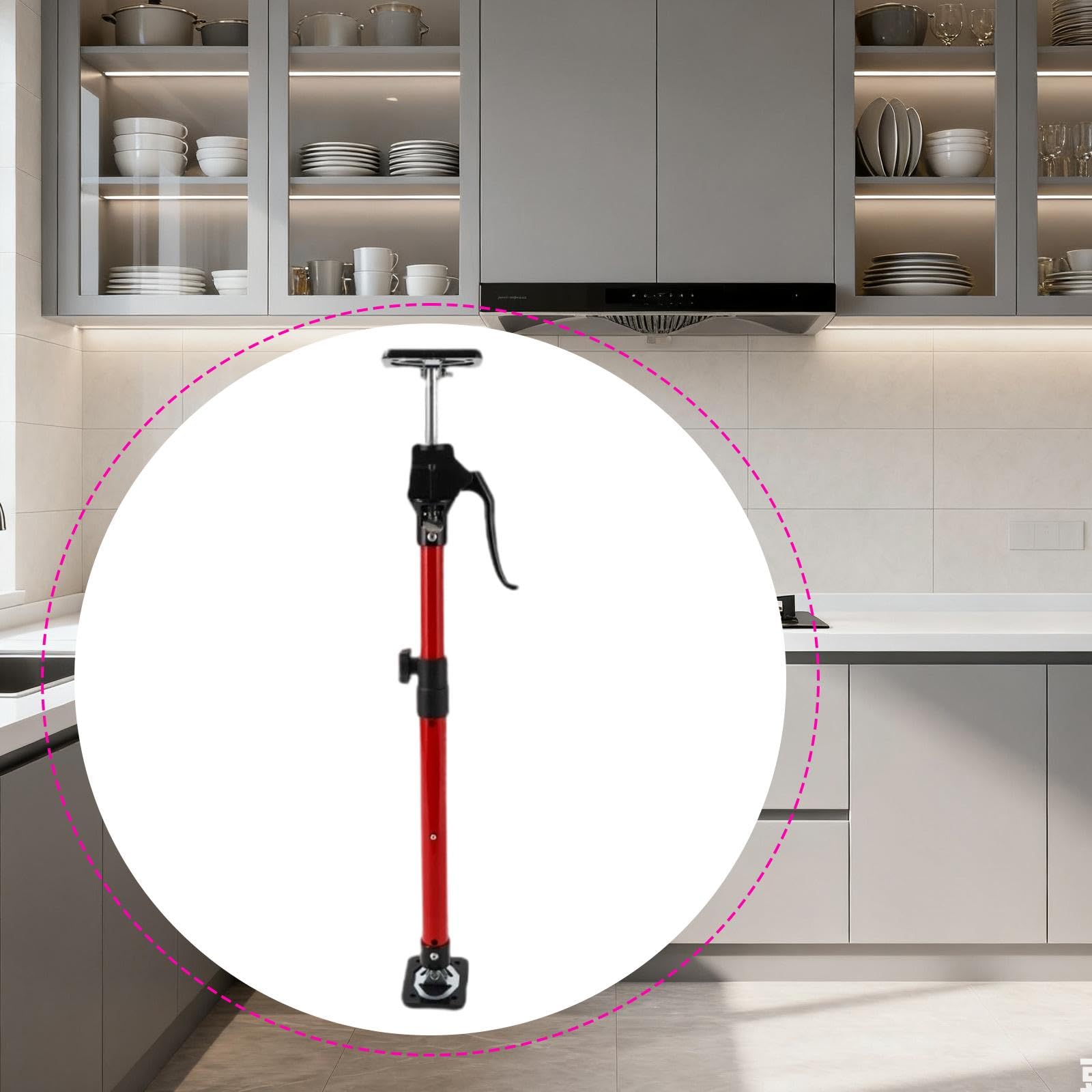 Schrankheber – Robuste, Langlebige Und Vielseitige Konstruktion mit Ausziehbarer, Verstellbarer Stützstange Zum Anheben von Trockenbauwänden, 60 Cm bis 115 Cm