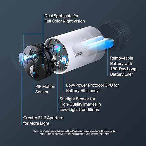 Miniatura 2 de TP-Link Tapo - Cámara inalámbrica para exteriores con panel solar cámara inalámbrica para exteriores Tapo C420S1 + panel solar Tapo A200 (2K QHD,