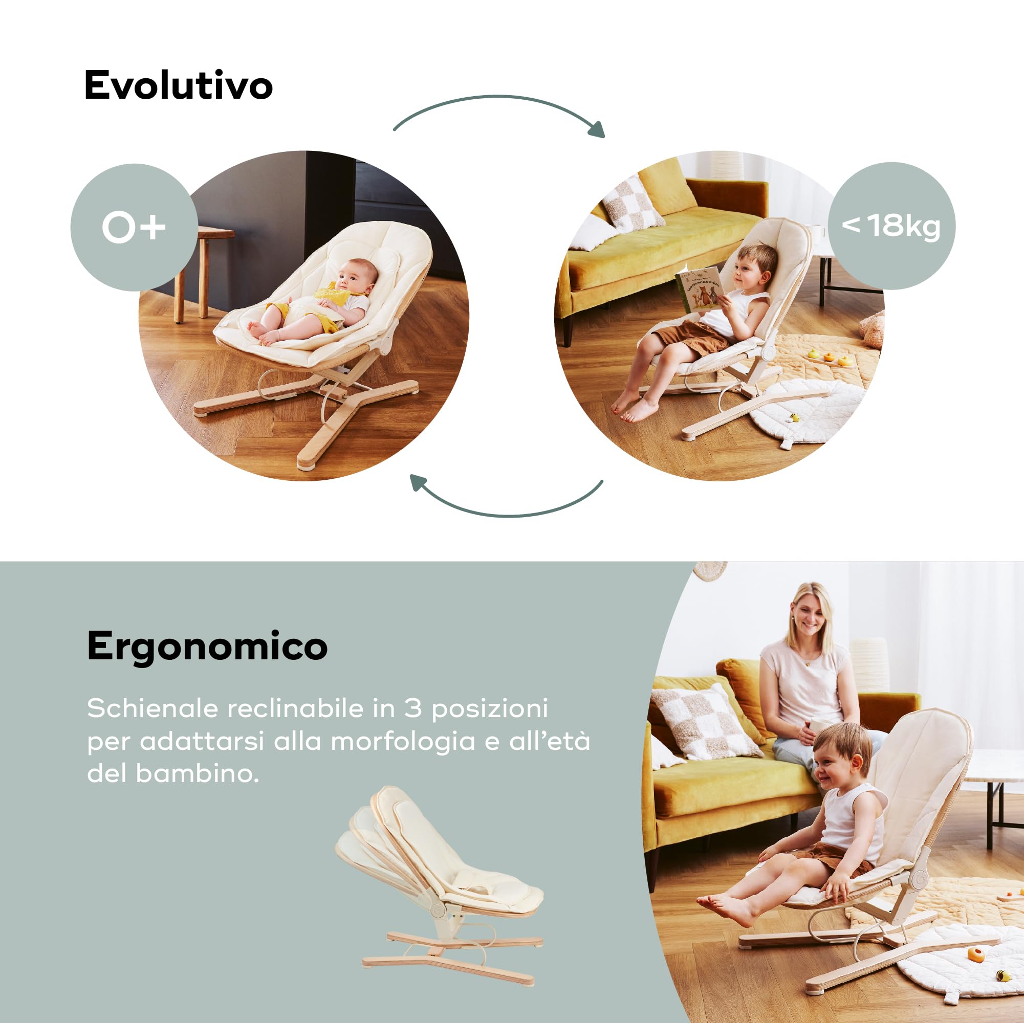 Babymoov Swoon Flow - Sdraietta per bambini